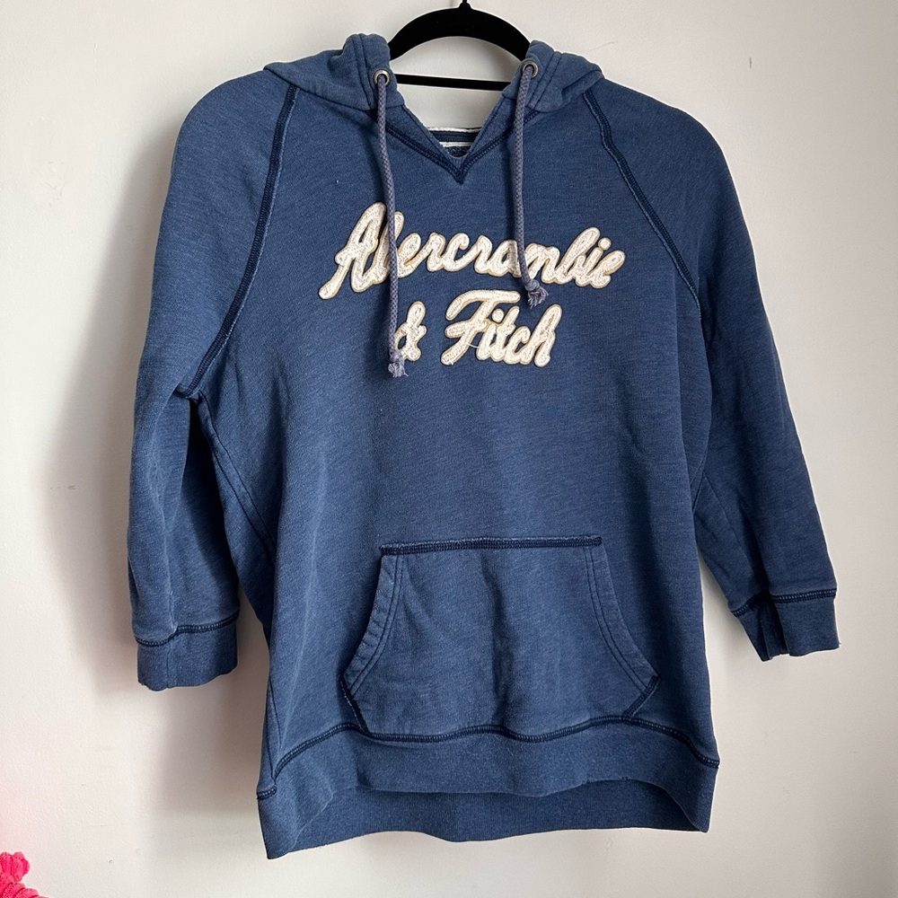 Vintage Y2K blue Abercrombie & Fitch Hoodie